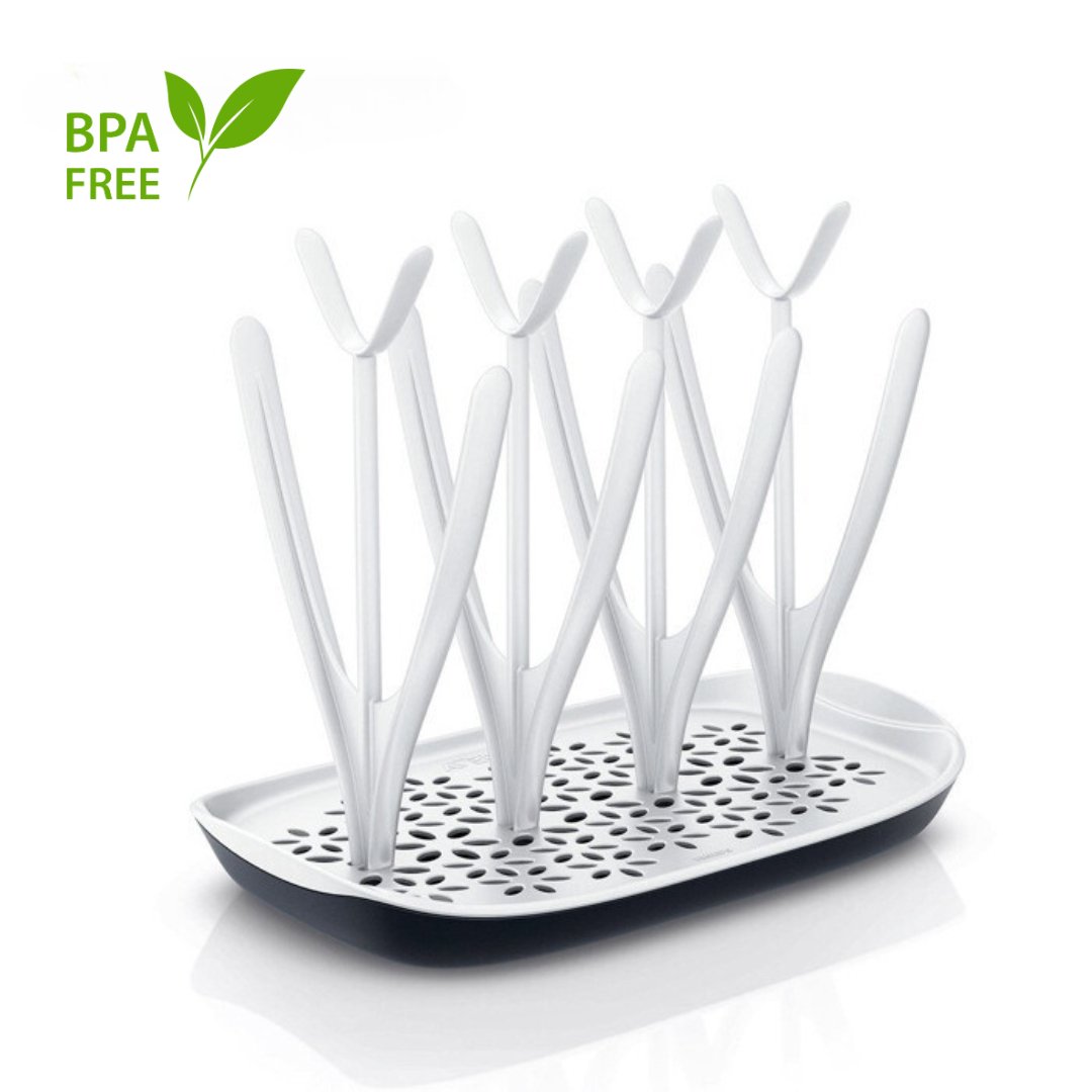 Egouttoir pour biberons compact et élégant: jusqu'à 8 biberons - Cozidoo ™